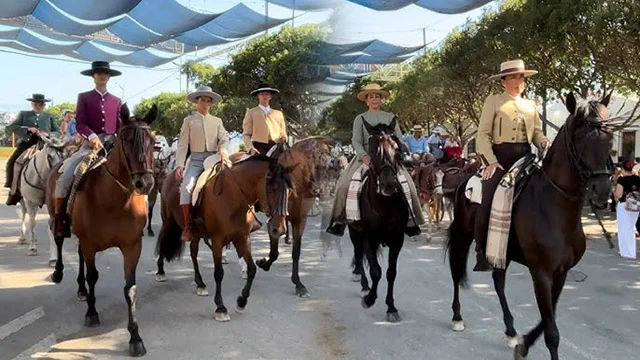 Equestrian show at the Feria de Malaga