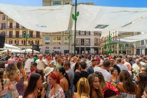 Daytime Feria in the streets of Malaga