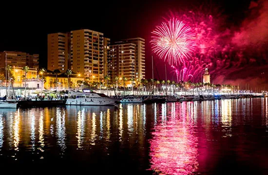 Fireworks at Muelle Uno