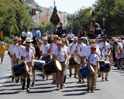 Carriage during the pilgrimage of the Virgen de la Victoria